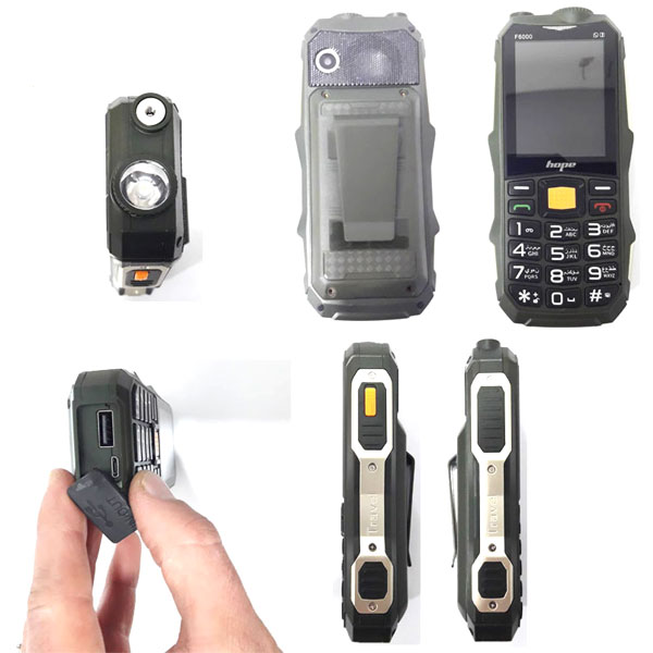گوشی موبایل دکمه ای هوپ ضد ضربه hope b82 (F6000) اورجینال