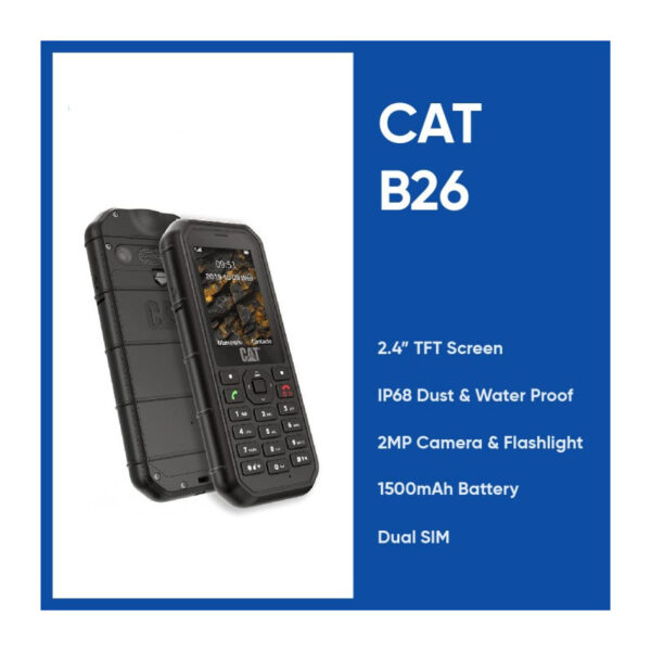 گوشی دکمه ای کاترپیلار ضدضربه caterpillar b26 اورجینال