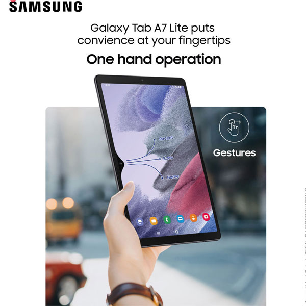 تبلت سامسونگ مدل Galaxy Tab A7 Lite (2021, 8.7″) 4G SM-T225 ظرفیت 32/3 گیگابایت اورجینال