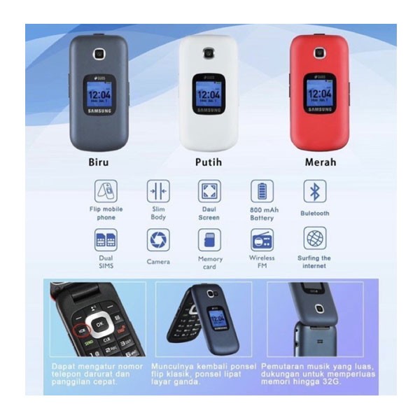 گوشی دکمه ای تاشو سامسونگ Samsung GM-B311V Flip