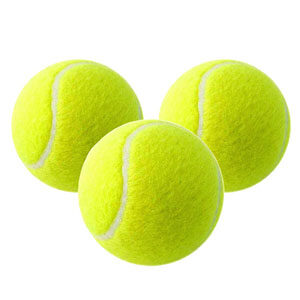 Three-digit khaki tennis ball