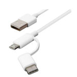 کابل تبدیل USB Type-A به Micro USB/USB Type-C شیائومی مدل SJX01ZM به طول 0.3 متر