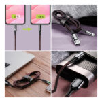کابل تبدیل USB Type-A به لایتنینگ باسئوس C-Shaped مدل CALCD-01/03/09 به طول 1 متر