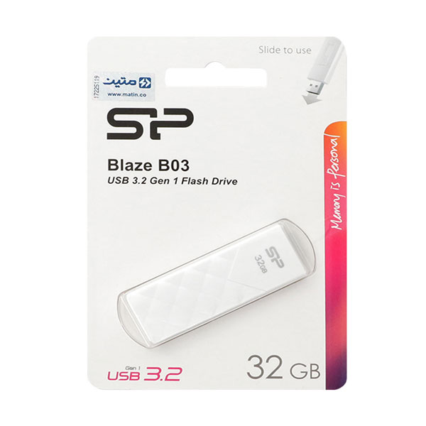 فلش مموری سیلیکون پاور مدل Blaze B03 ظرفیت 32 گیگابایت